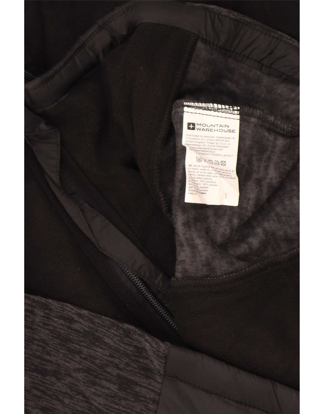 Chaqueta acolchada para mujer Mountain Warehouse UK 46 Large Poliamida moteada negra