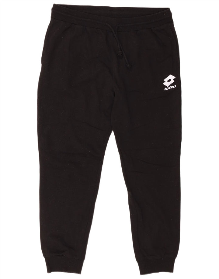 LOTTO Hombre Pantalones De Chándal Joggers Medium Negro