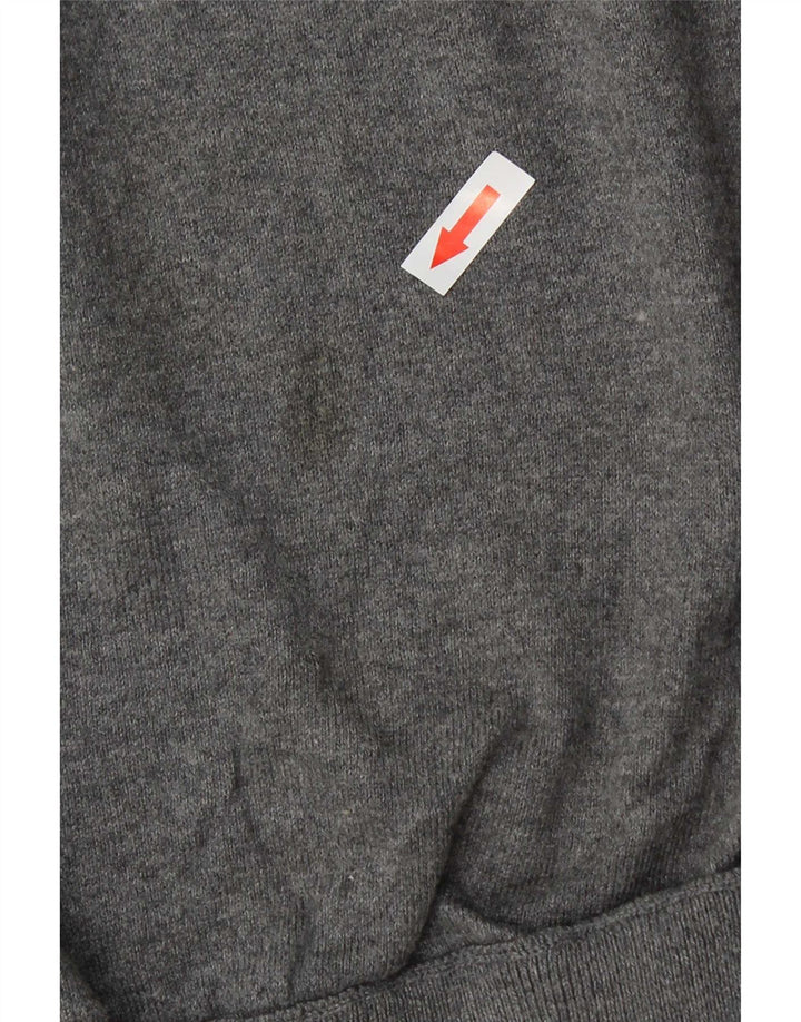 Gap Jersey De Cuello Redondo Para Hombre Jersey De Algodón Gris Grande
