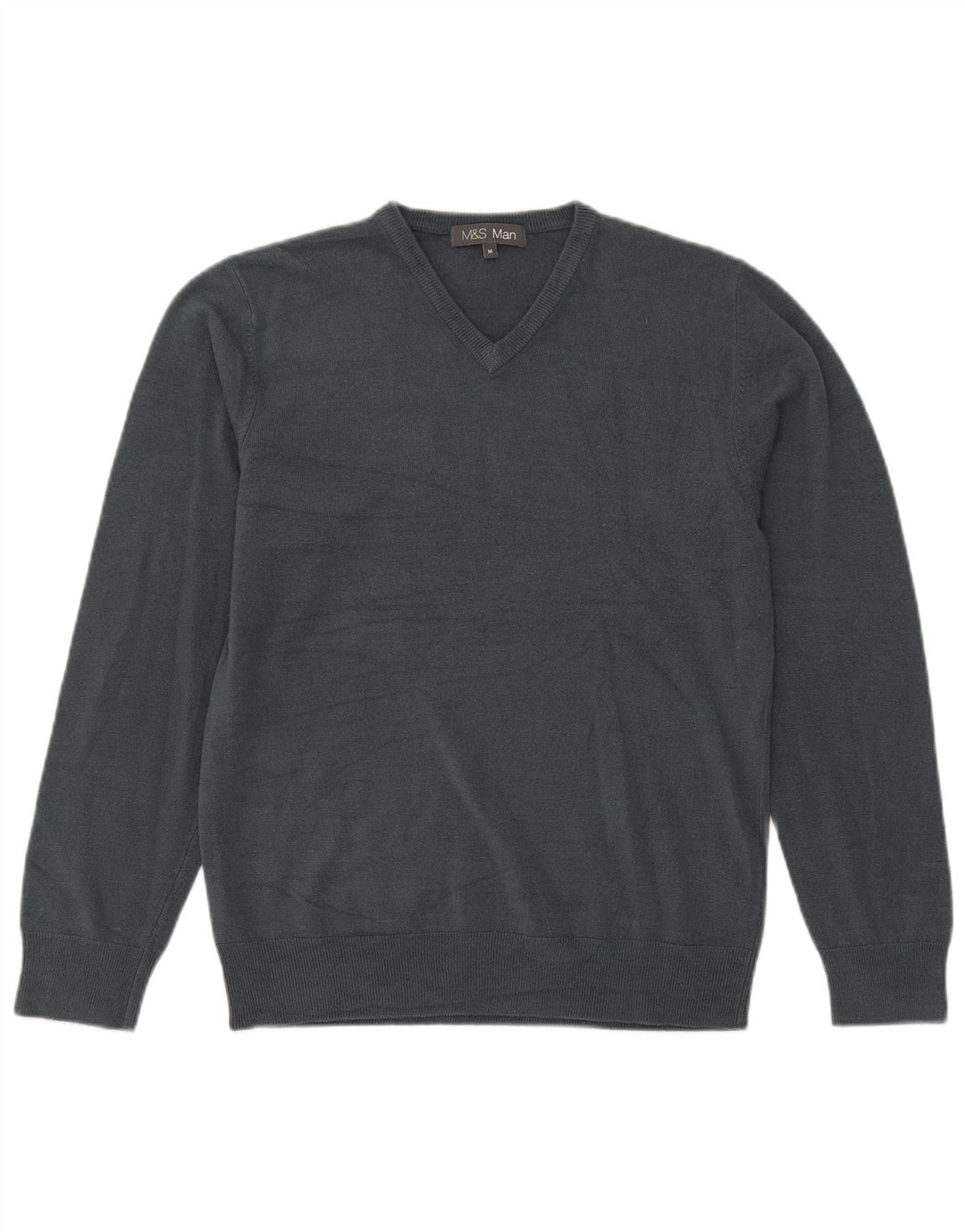 Marks & Spencer Jersey con Cuello en V para Hombre Acrílico Gris Medio