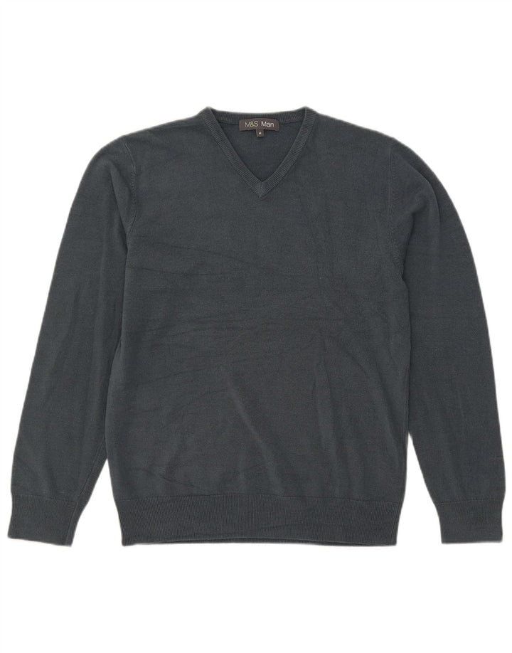 Marks & Spencer Jersey con Cuello en V para Hombre Acrílico Gris Medio