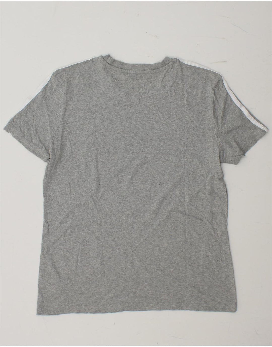 ADIDAS Camiseta Mujer Top UK 16/18 Grande Gris Algodón