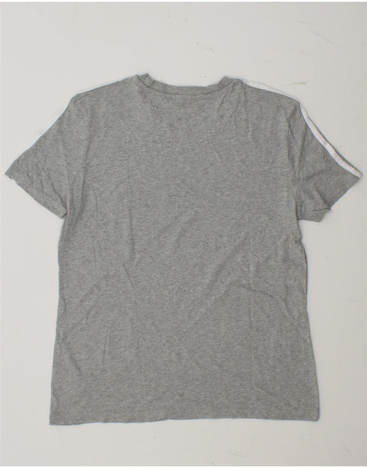 ADIDAS Camiseta Mujer Top UK 16/18 Grande Gris Algodón