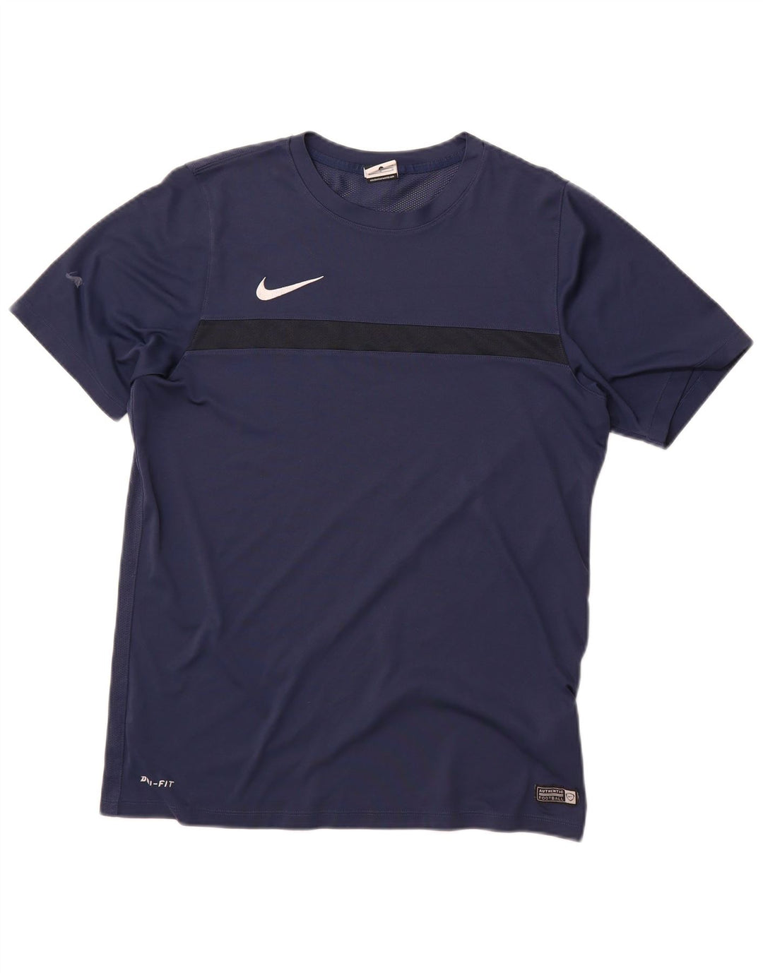 Camiseta Nike Dri Fit para hombre, talla grande, poliéster azul marino