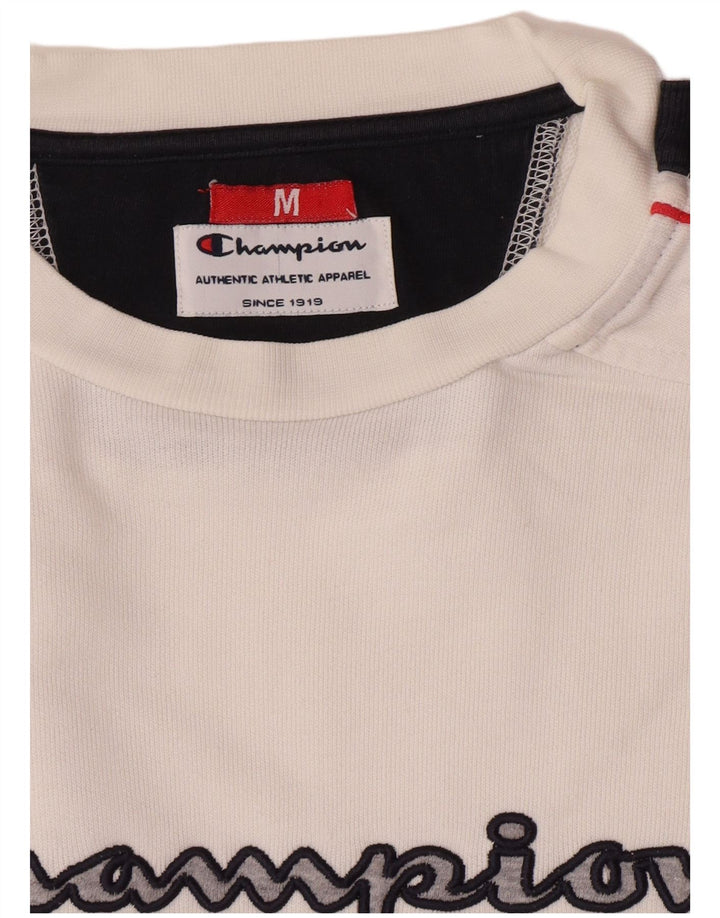 Champion Sudadera Con Estampado Gráfico Jumper Medium White Colorblock
