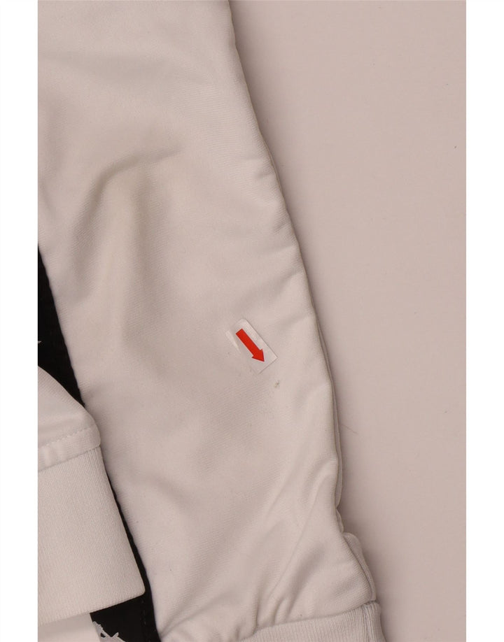 KAPPA Chaqueta de chándal gráfica para niñas 11-12 años pequeña blanca