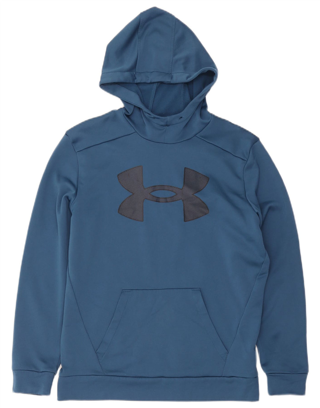 Under Armour Jersey con capucha gráfica para hombre, talla pequeña, poliéster azul