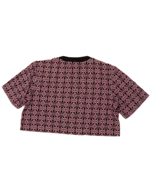 ADIDAS Camiseta corta extragrande con gráfico para mujer UK 6 XS Algodón morado