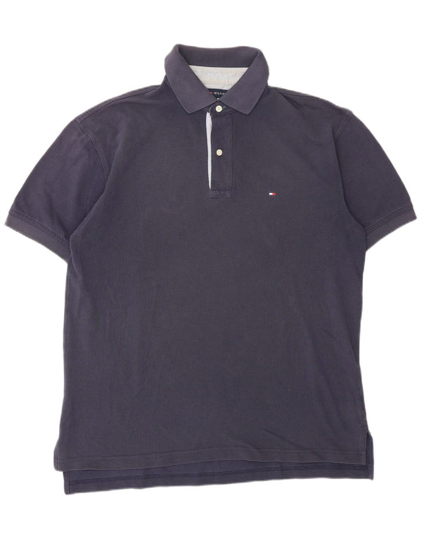 TOMMY HILFIGER Polo para hombre de algodón azul marino mediano