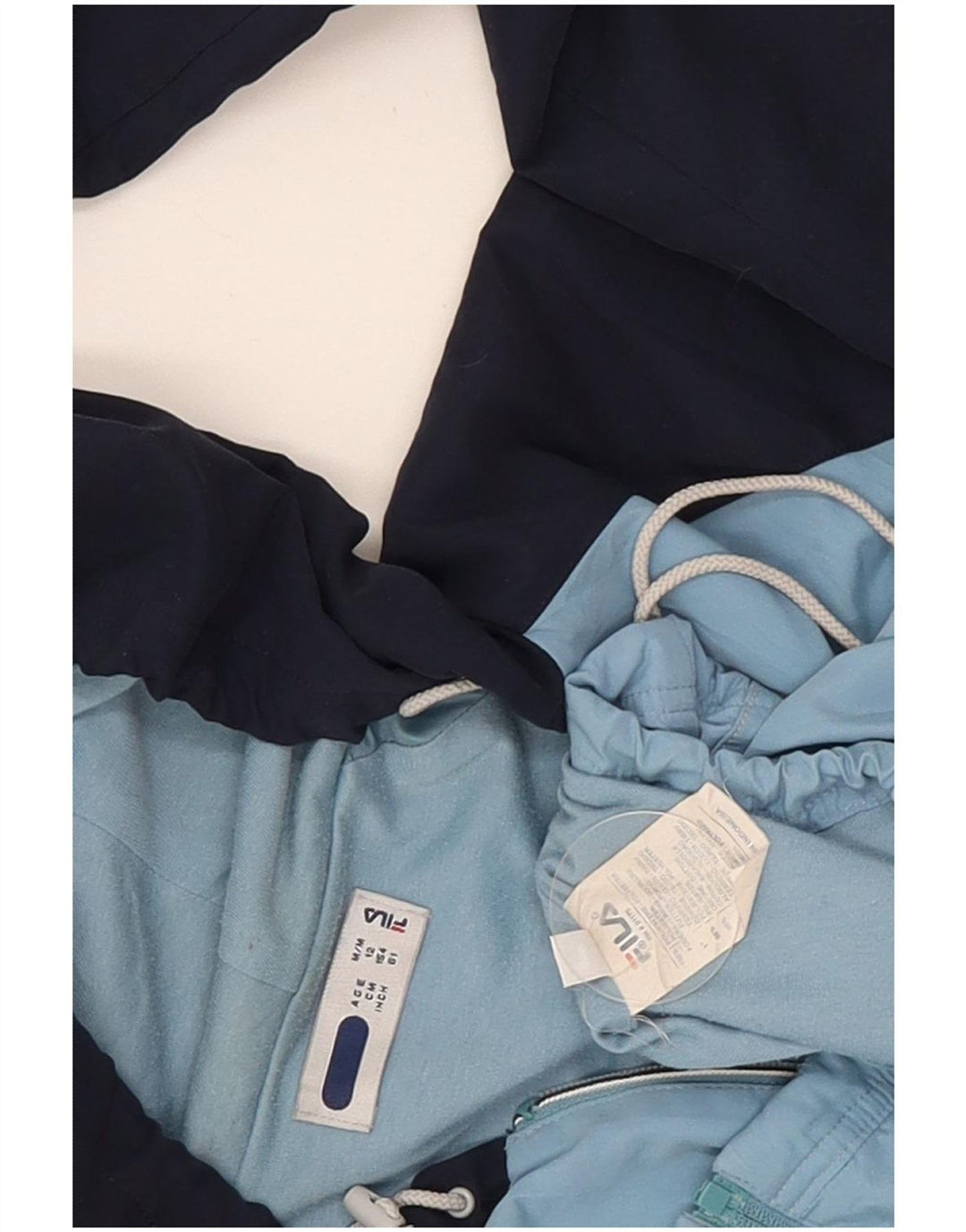 Fila Chaqueta de chándal gráfica para niños 11-12 años Bloque de color azul medio