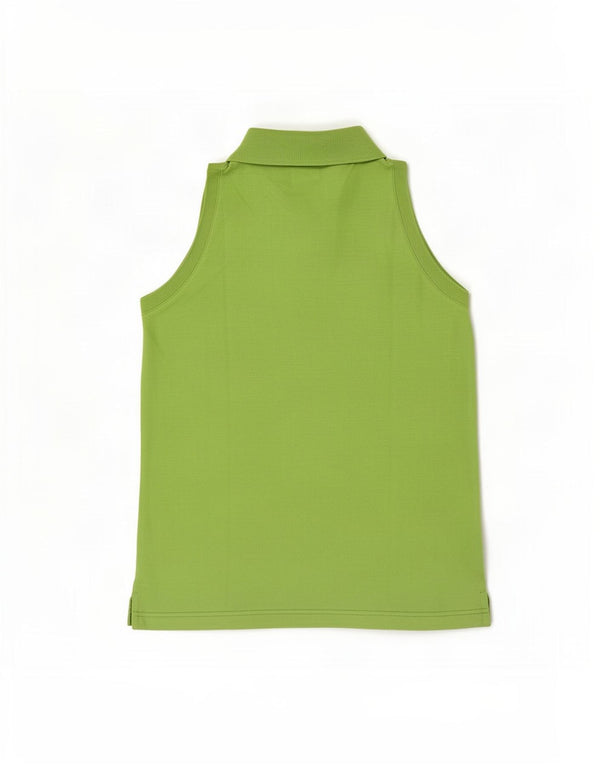 Fila Polo Sin Mangas Mujer IT 42 Verde Medio