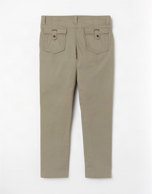 Dack's Pantalones casuales rectos para mujer IT 46 Large W32 L28 Algodón gris