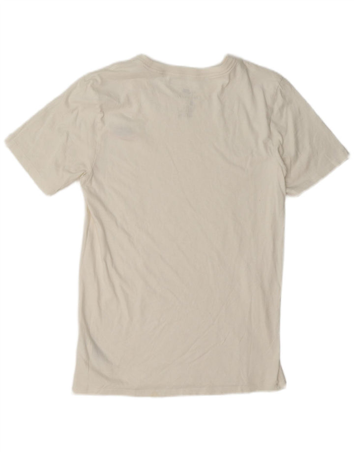 Nike Camiseta de corte atlético para hombre, talla pequeña, algodón blanco