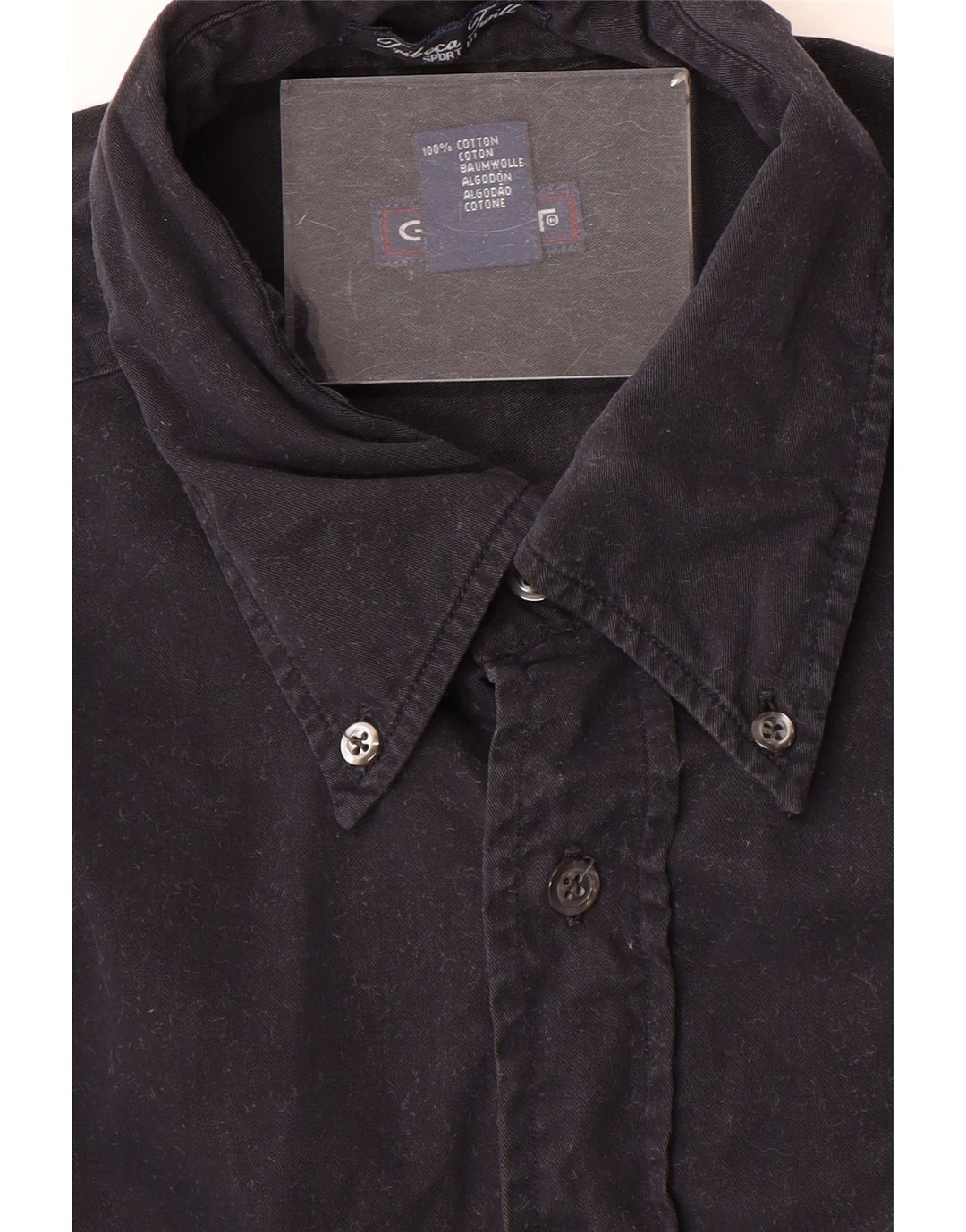 Camisa Gant Hombre Grande Azul Marino Algodón