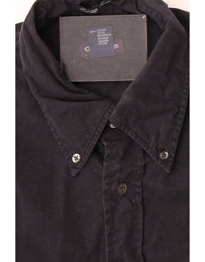 Camisa Gant Hombre Grande Azul Marino Algodón