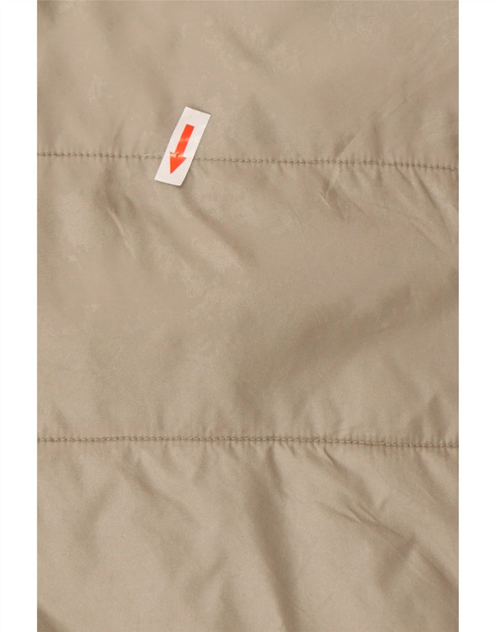 Geox Mujer Respira Chaqueta Acolchada UK 40 Grande Poliamida Gris