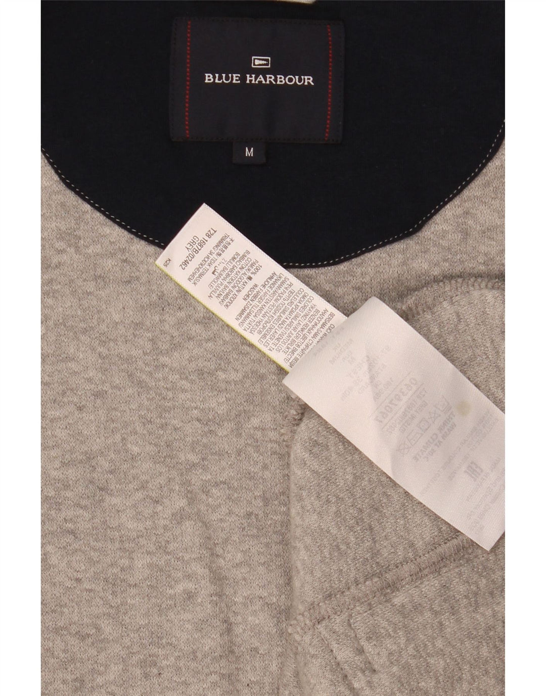 Marks & Spencer Chaqueta de chándal azul Harbor para hombre de algodón gris medio
