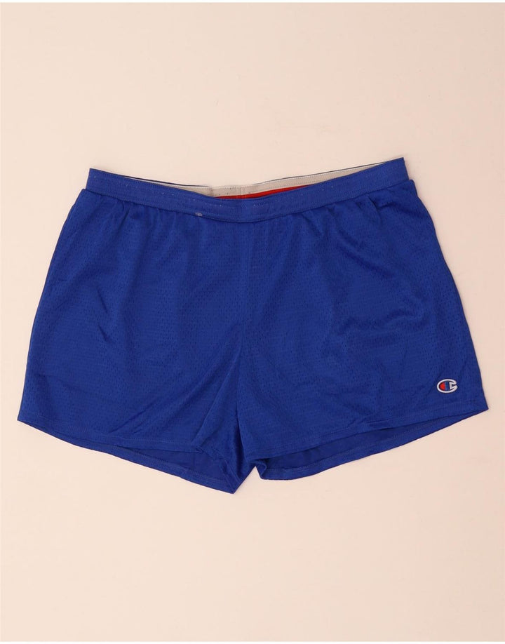 CHAMPION Pantalones cortos deportivos para mujer UK 46 Poliéster azul grande