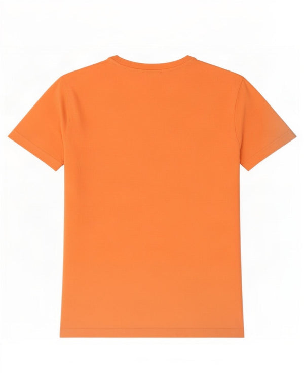 Benetton Camiseta Hombre Top XL Naranja Algodón