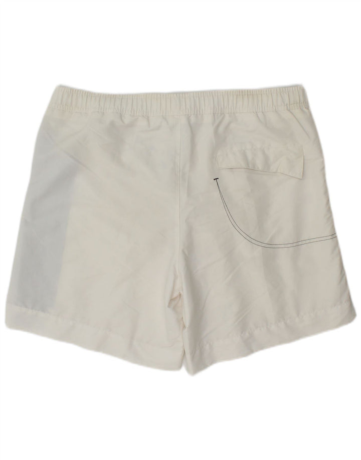 Bikkembergs Bañador con gráfico para hombre, talla grande, poliéster blanco