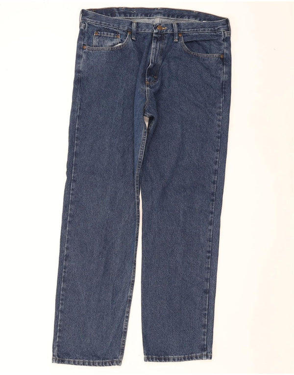 Wrangler Vaqueros rectos de ajuste relajado para hombre W36 L32 Algodón azul