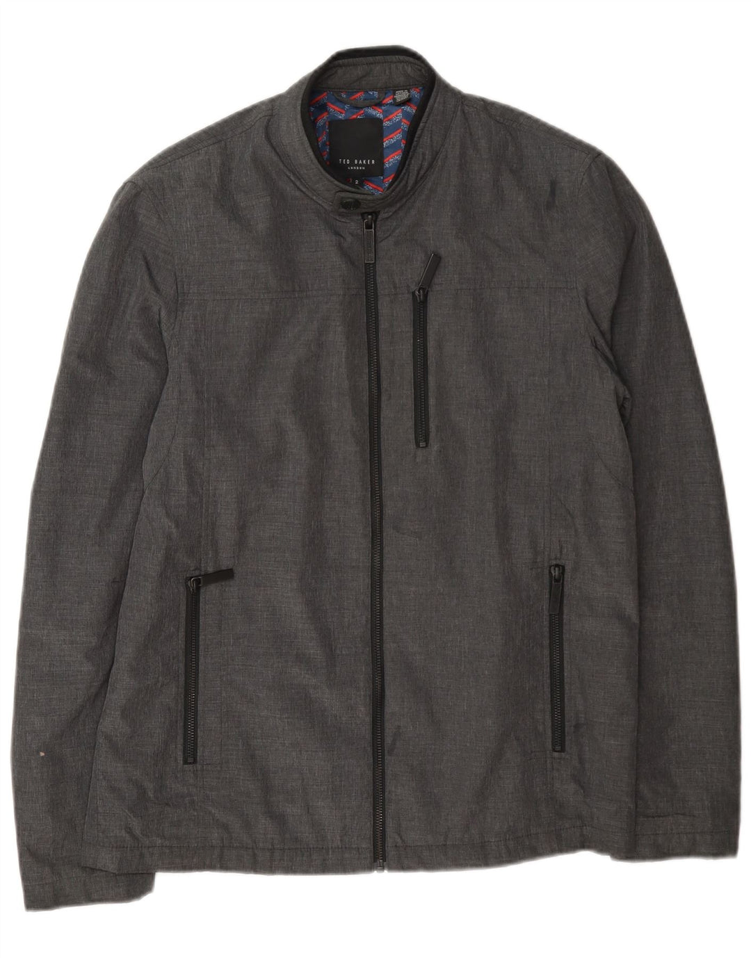 Ted Baker Chaqueta Bomber para Hombre Talla 2 Pequeña Poliamida Gris