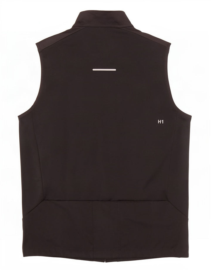 Asics Hombre Sin Mangas Chándal Top Chaqueta Mediano Negro Poliéster