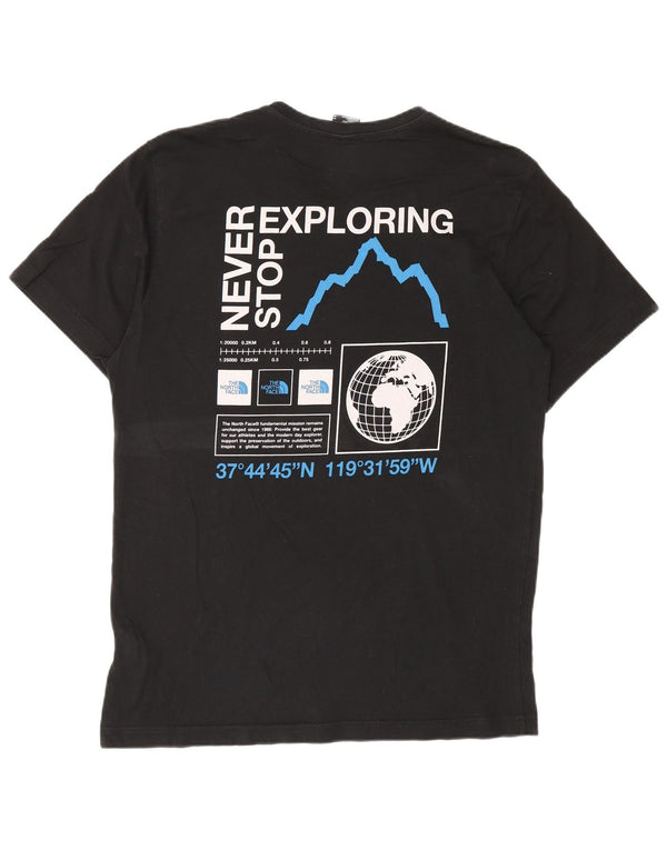 The North Face Camiseta gráfica para hombre Top Medium Black Cotton