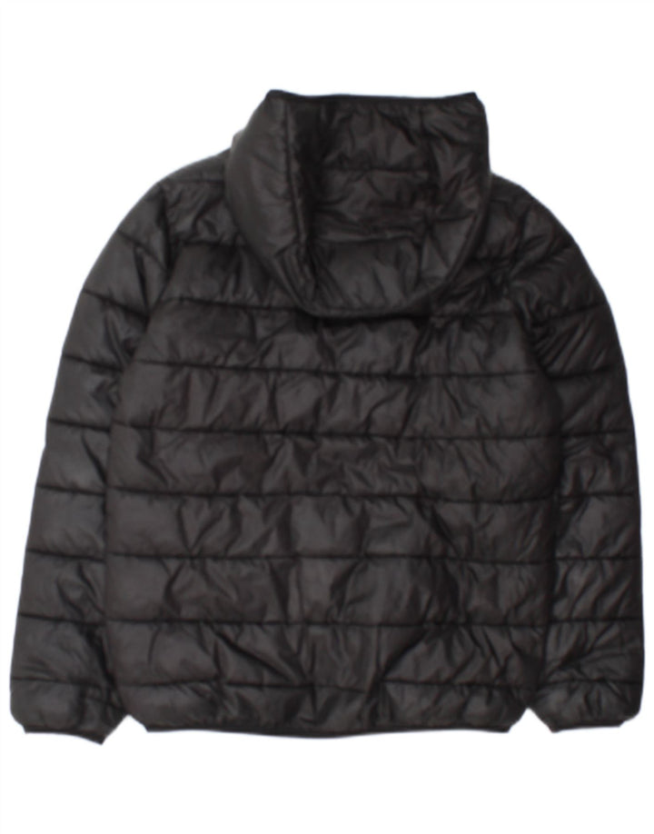 Champion Chaqueta acolchada con capucha para niños 11-12 años Grande Poliéster negro