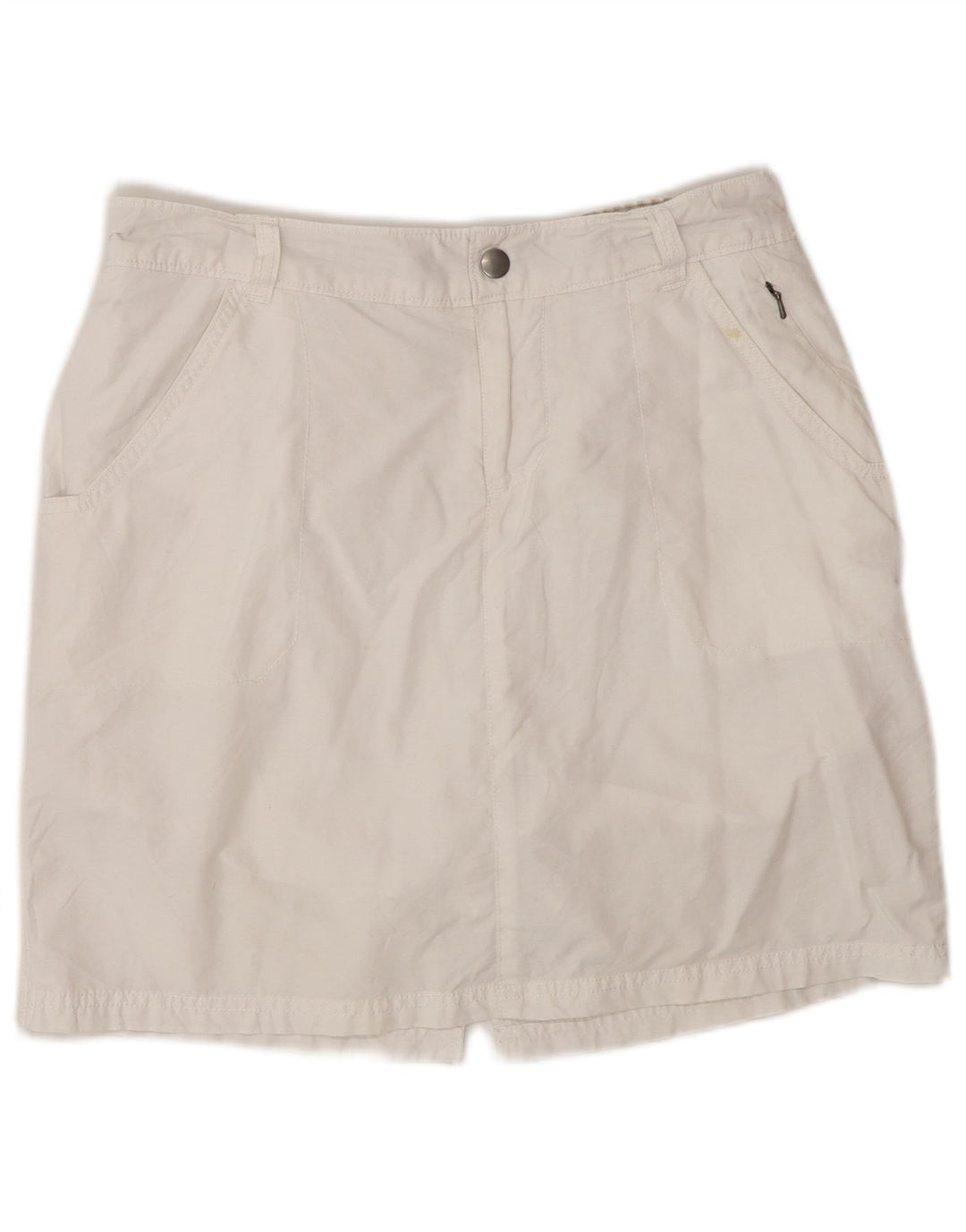 COLUMBIA Falda pantalón para mujer US 8 Mediana Algodón Blanco