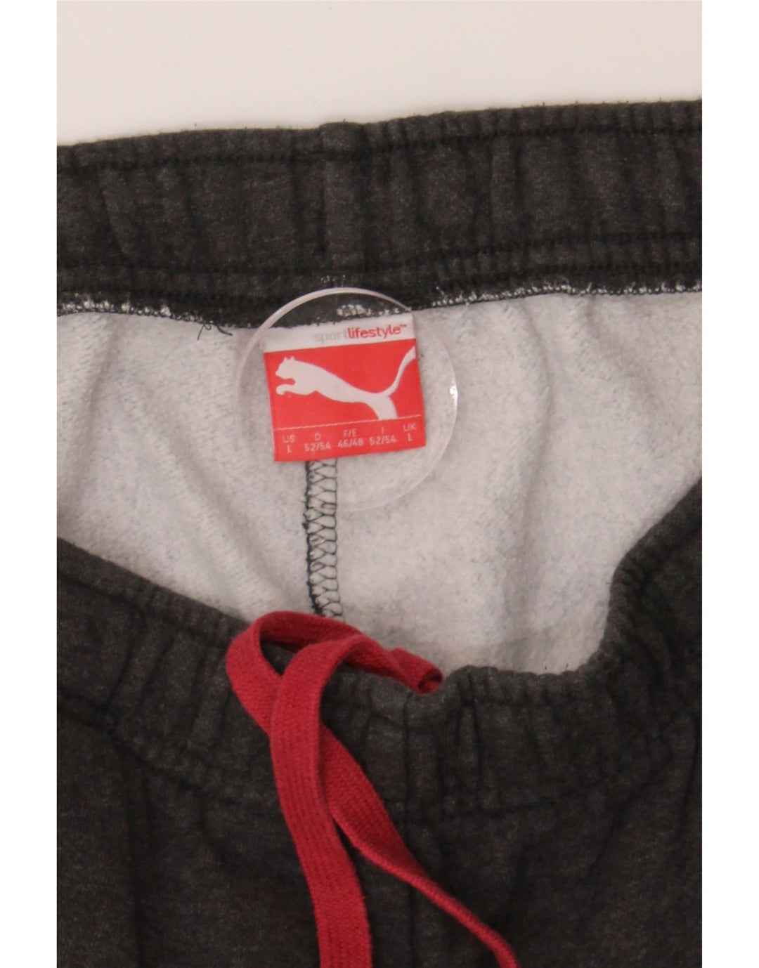 PUMA Mens Graphic Tracksuit Trousers Joggers Large  Grey Vintage Puma and Second-Hand Puma from Messina Hembry 