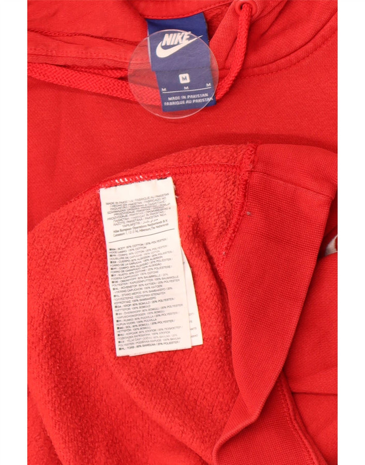 Nike - Sudadera con capucha para hombre, color rojo medio, algodón