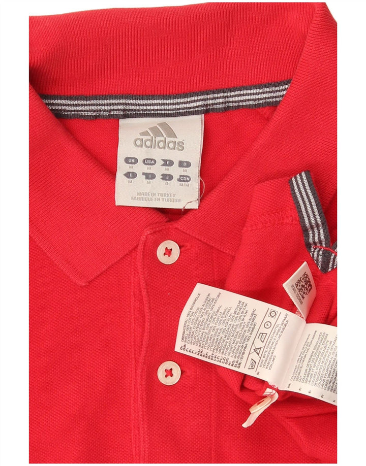 Polo Adidas Hombre Algodón Rojo Medio