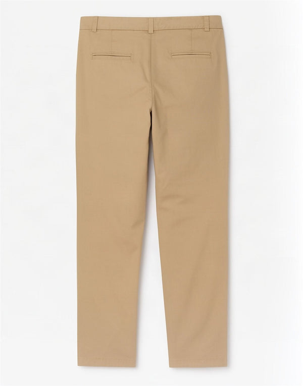 Marks & Spencer Pantalones chinos rectos para mujer UK 8 Small W30 L28 Beige