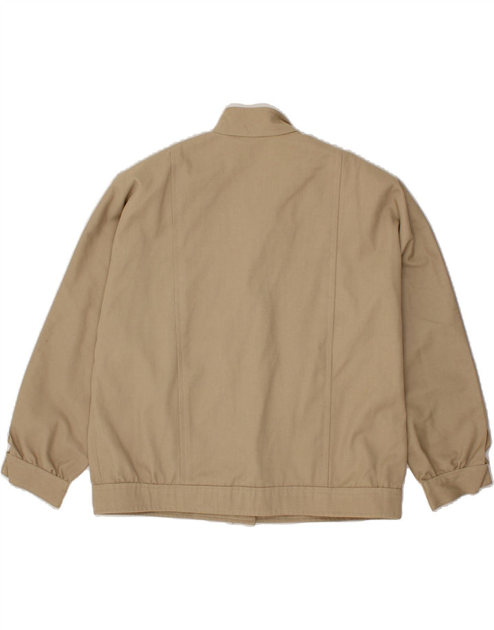 VINTAGE Womens Bomber Jacket UK 18 XL Beige Vintage Vintage and Second-Hand Vintage from Messina Hembry 