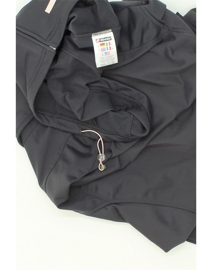 LOTTO Womens Tracksuit Top Jacket UK 8 Small  Grey Colourblock Polyester Vintage Lotto and Second-Hand Lotto from Messina Hembry 