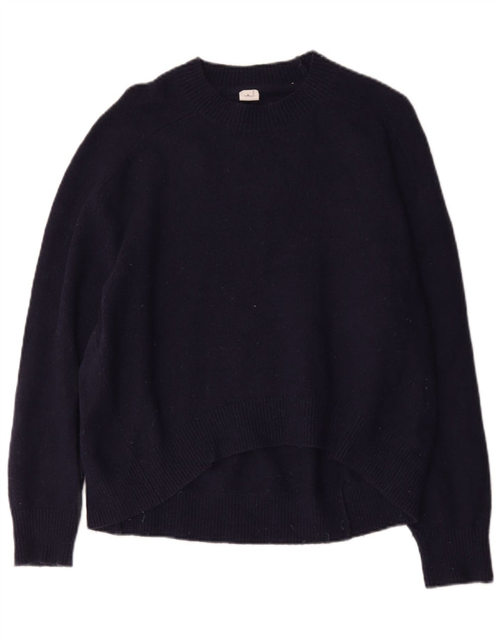 John Lewis Suéter de gran tamaño con cuello redondo para mujer UK 14 Medium Azul marino
