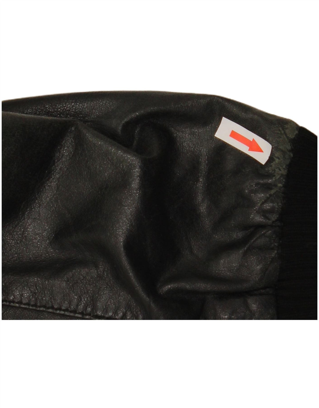 Sasch Chaqueta de cuero corta para mujer UK 44 Mediana Negro