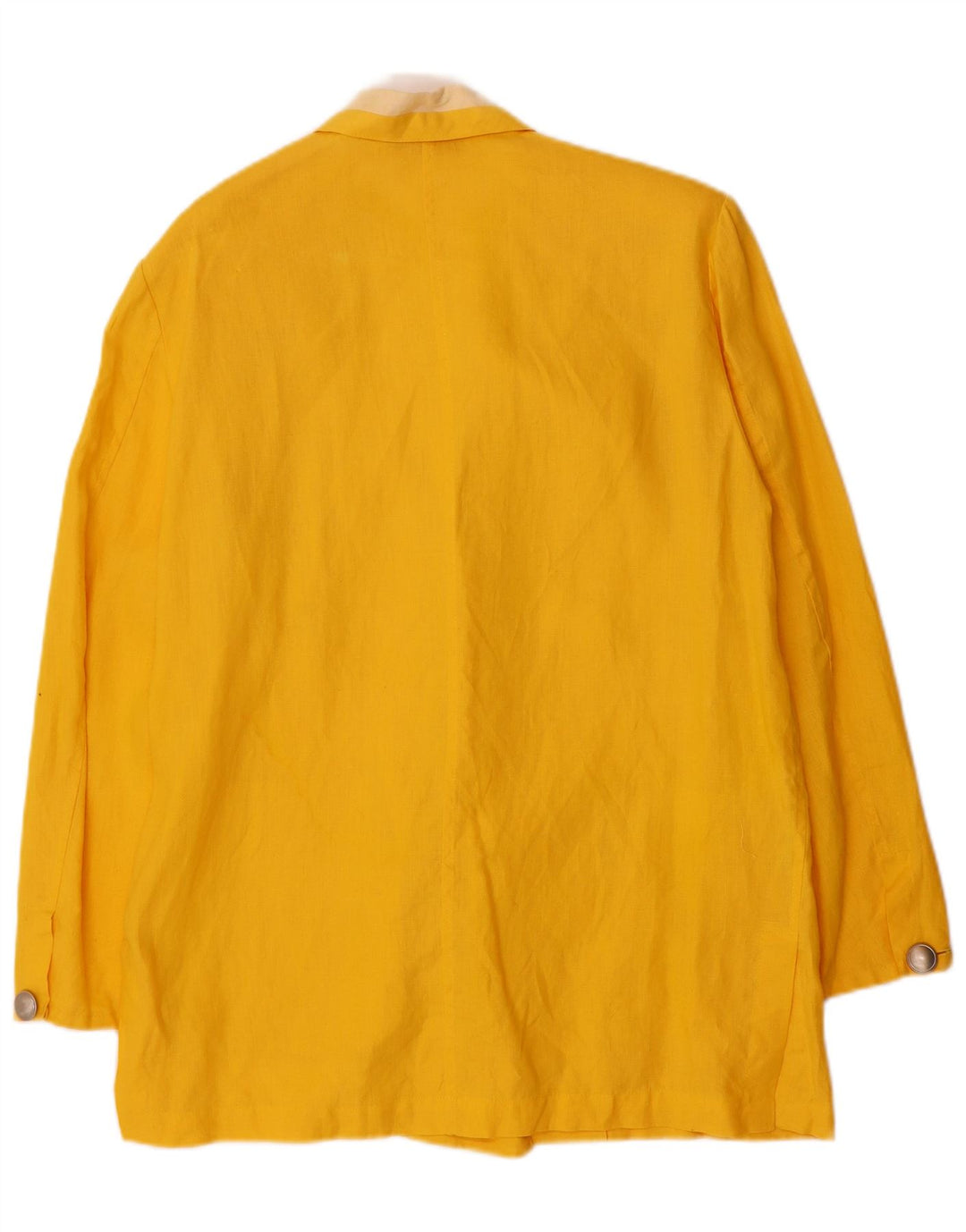 ROCCOBAROCCO Chaqueta tipo blazer con doble botonadura para mujer IT 44 Amarillo medio