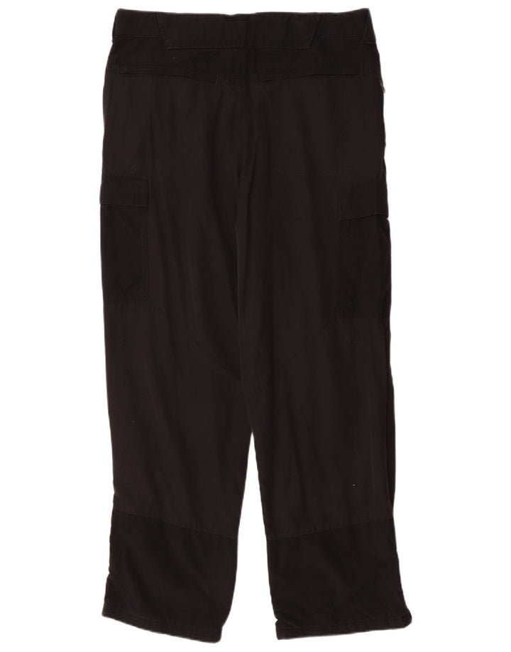 Marks & Spencer Pantalones cargo rectos para hombre W34 L29 Poliamida negra