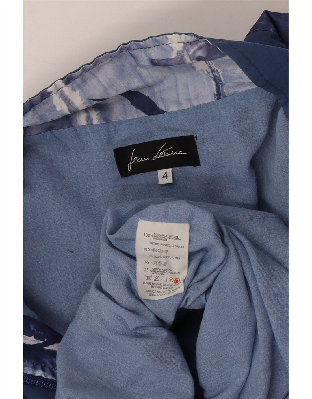 JEAN LEDUC Chaqueta de chándal para hombre 2XL Azul Colorblock Poliéster