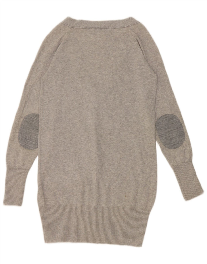 Zara Mujer Cárdigan Suéter UK 10 Small Gris