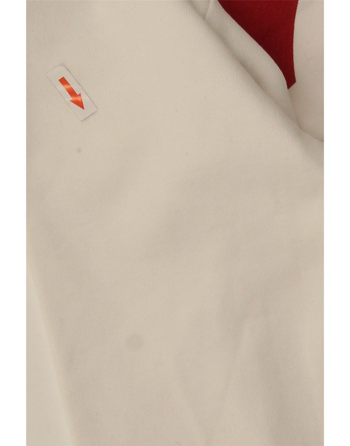 Levi's Sudadera de gran tamaño con gráfico para mujer UK 6 XS Algodón blanco
