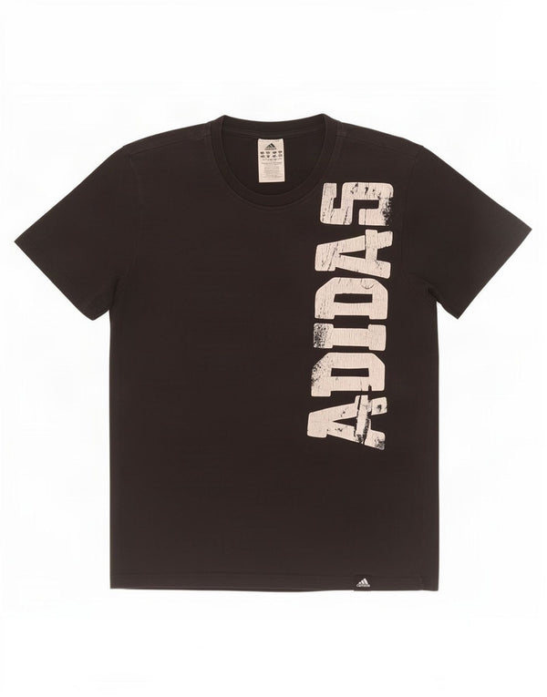 Adidas - Camiseta gráfica para hombre, talla mediana, algodón negro