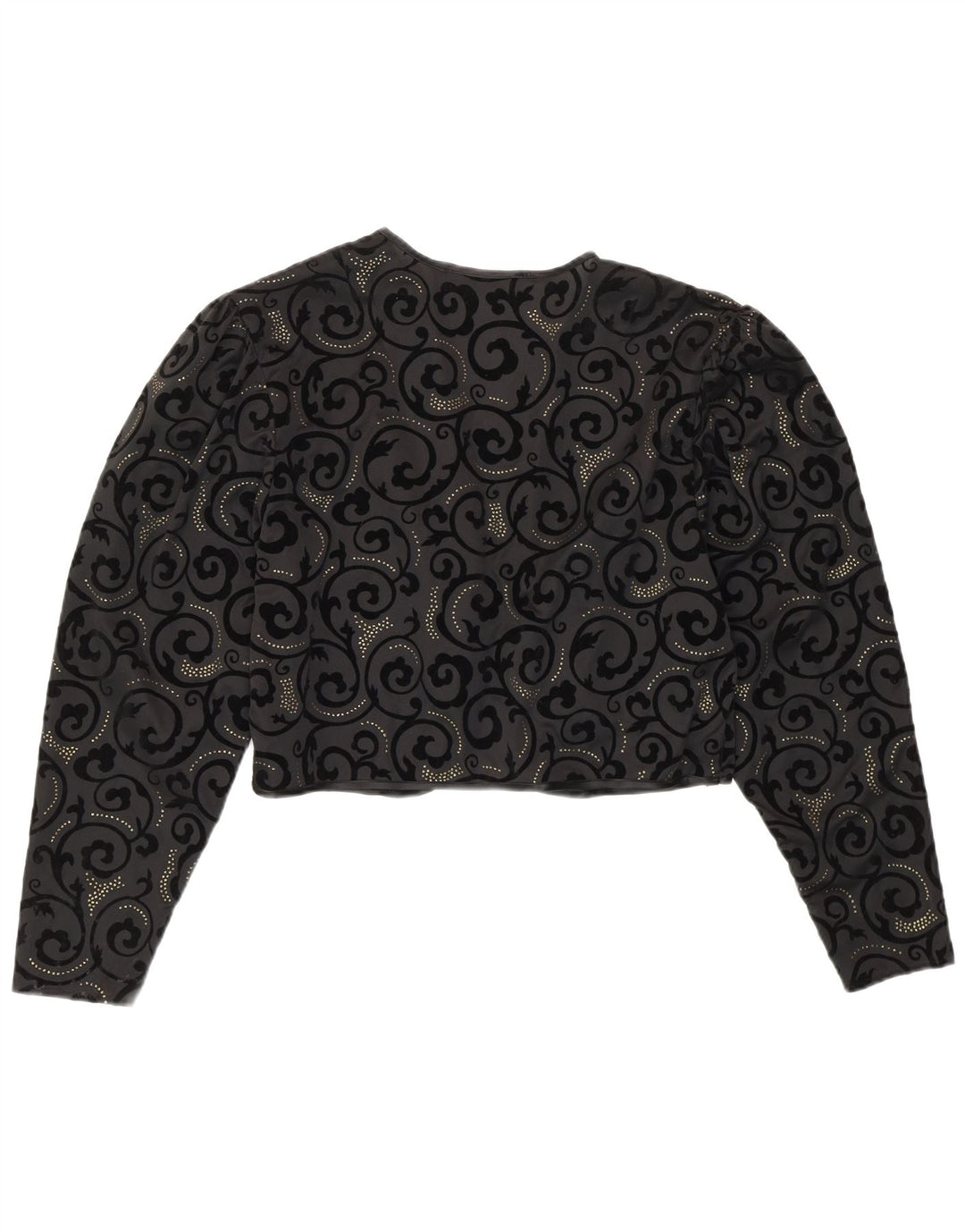 Brigitte Both Top Bolero para Mujer EU 42 Grande Poliéster Paisley Negro