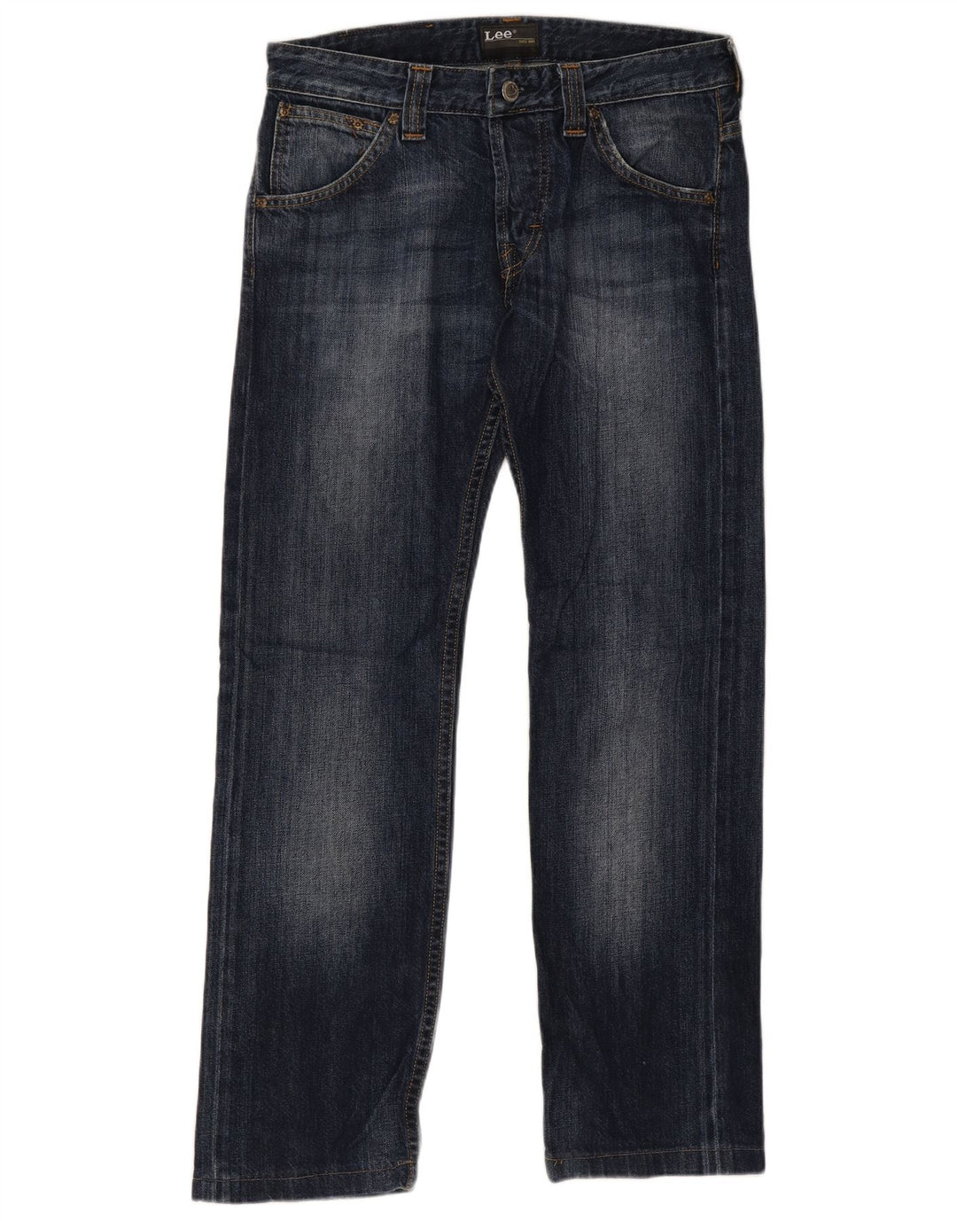 Vaqueros Lee Powell Rectos Mujer W30 L28 Algodón Azul Marino
