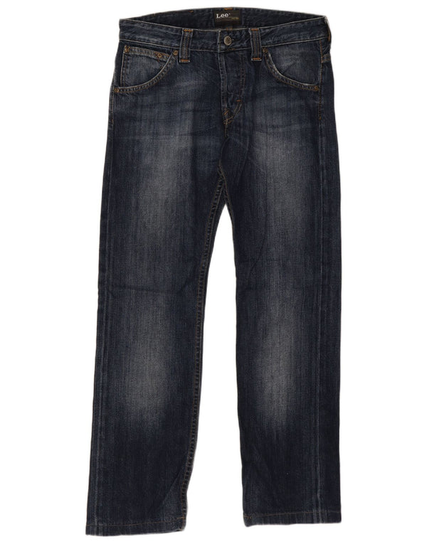 Vaqueros Lee Powell Rectos Mujer W30 L28 Algodón Azul Marino
