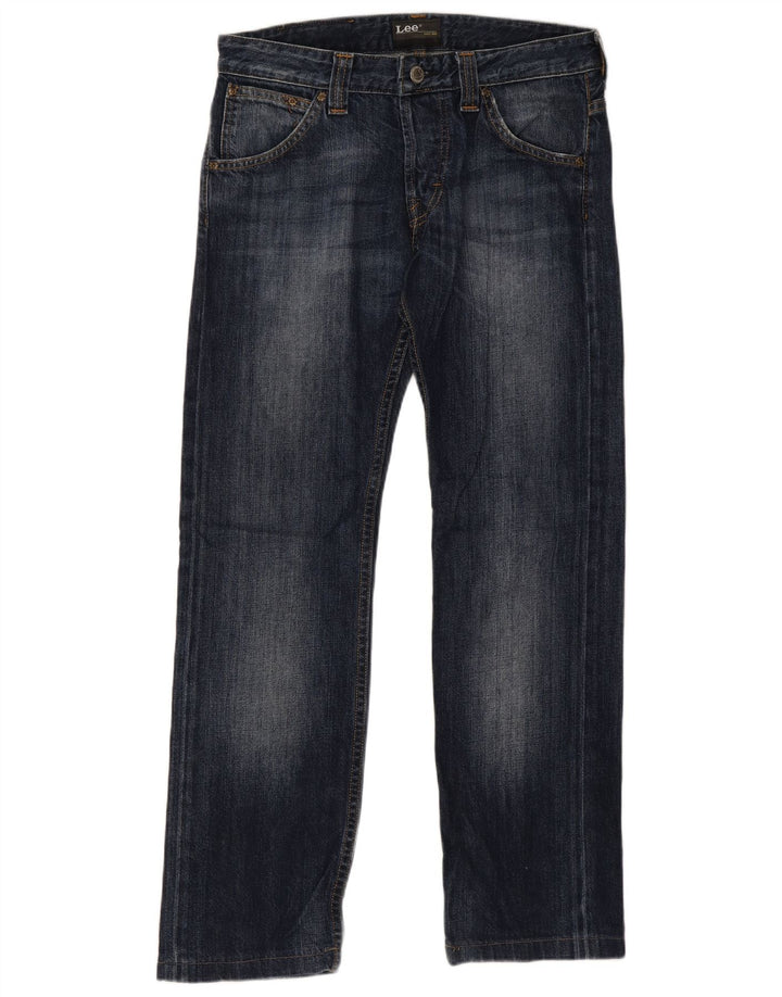 Vaqueros Lee Powell Rectos Mujer W30 L28 Algodón Azul Marino