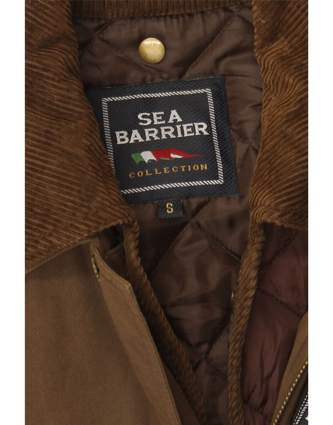 Sea Barrier Chaqueta cortavientos holgada para hombre UK 36 Small Brown