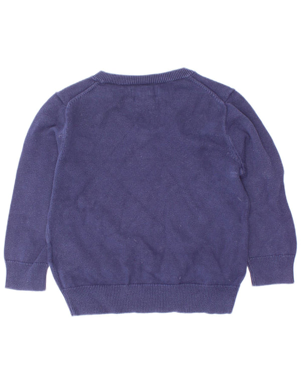 Polo Ralph Lauren Suéter con Cuello en V para Bebés 18-24 Meses Azul Marino